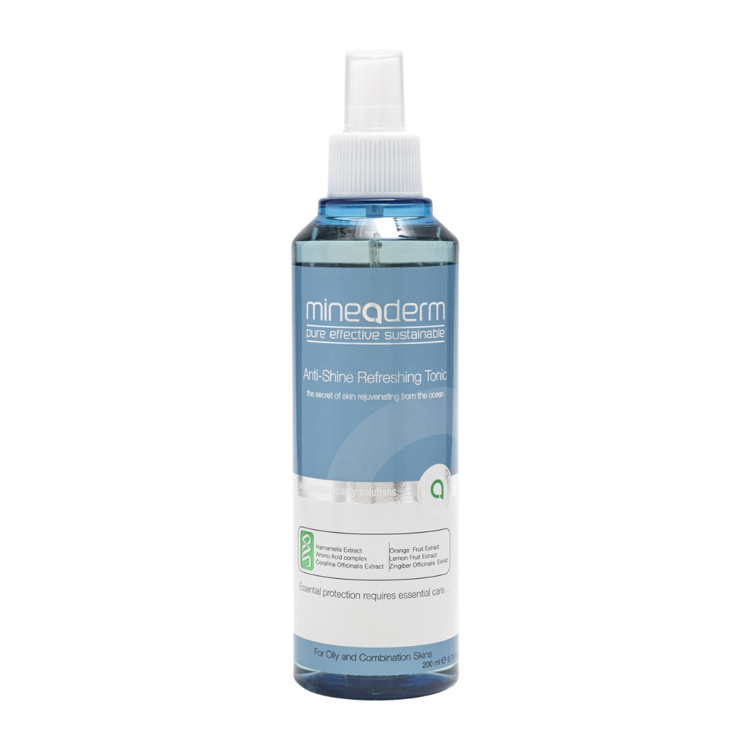 Mineaderm Anti-Shine Refreshing Tonic for Oily Skin 200ml - Pore Refining Facial Toner