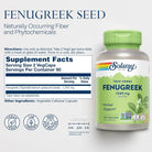 Solaray Fenugreek Seed 1240mg capsules – herbal digestive and metabolic support supplement