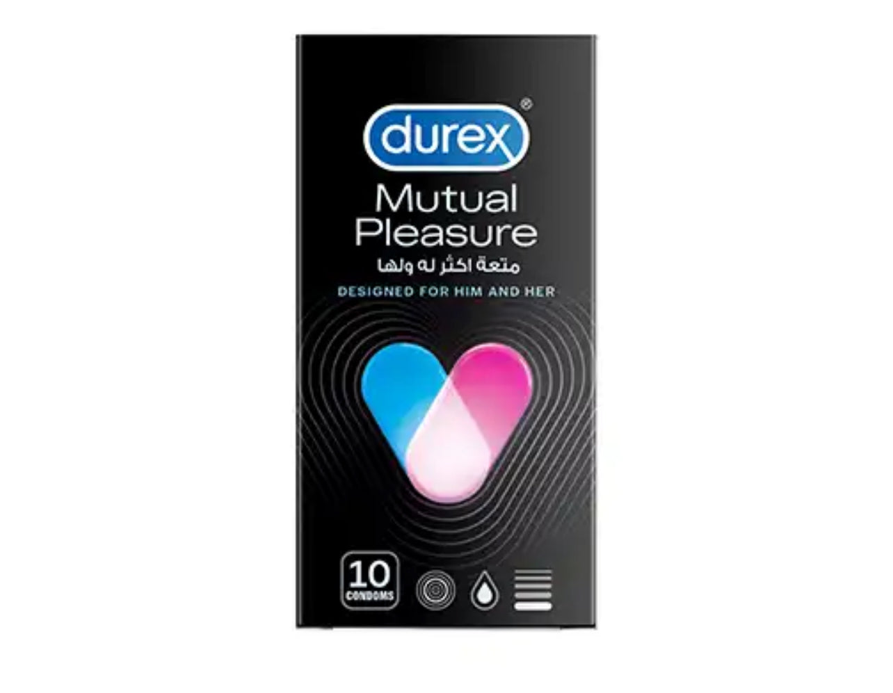 DUREX MUTUAL PLEASURE  Condom 10 Pack