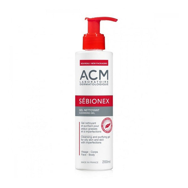 ACM Sebionex Glycolic Acid AHA Exfoliating Cleansing Gel 200ml Acne Oily Skin Health Boutique