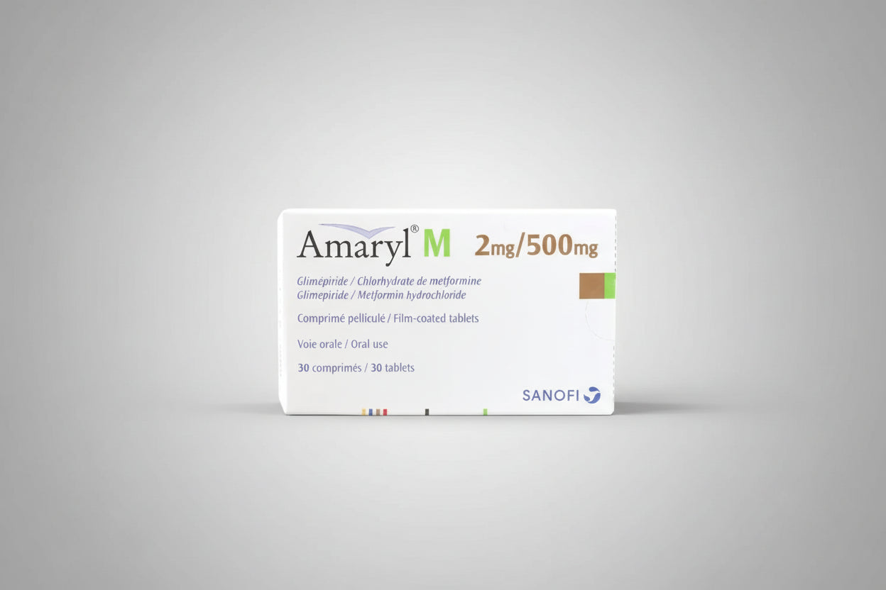 AMARYL® M 2/500 mg (30 Tablets) – Prescription Medicine for Type 2 Diabetes