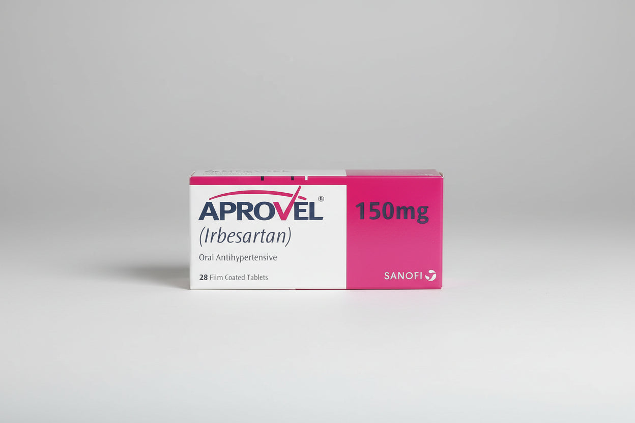 Aprovel 150 mg irbesartan blood pressure tablets 28