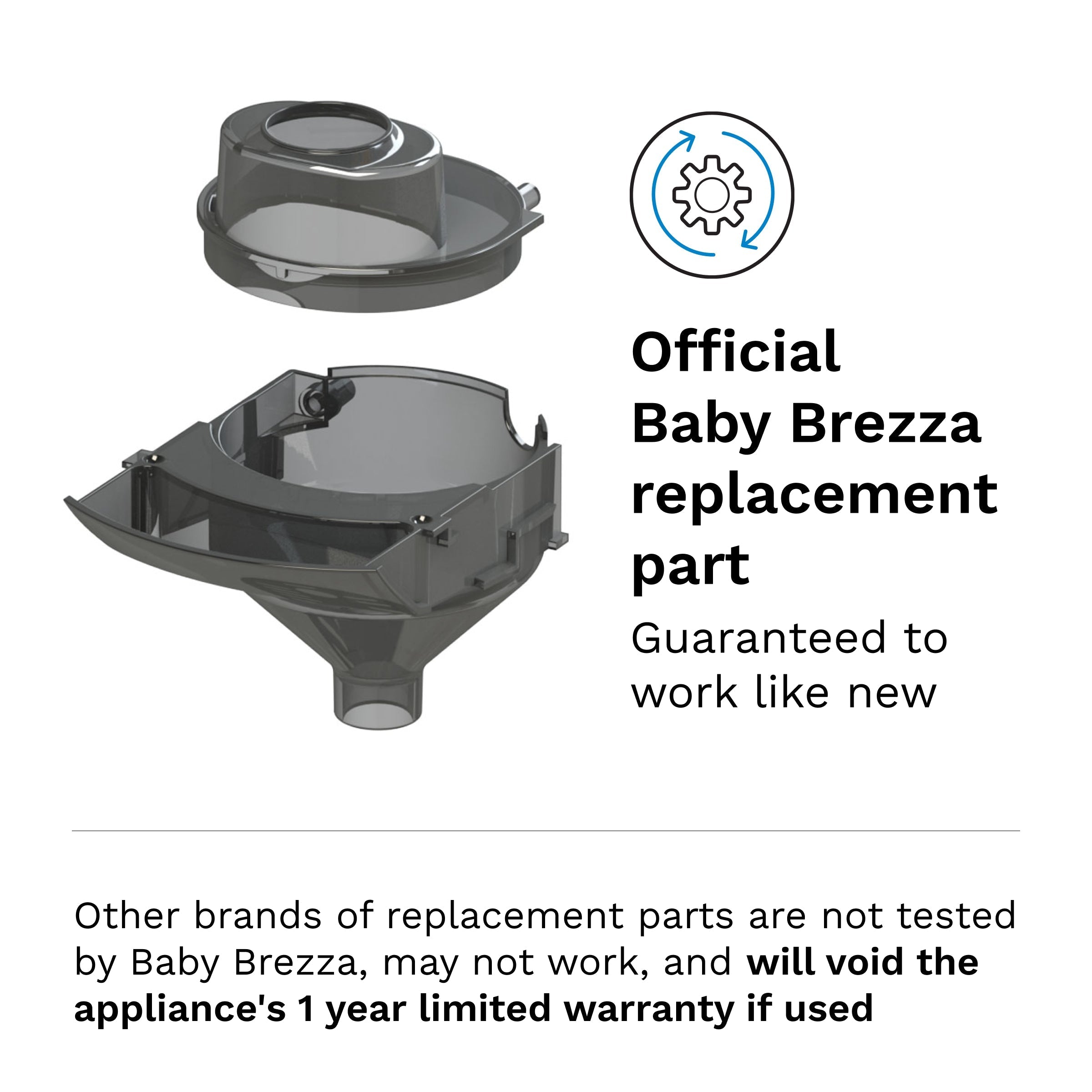 Baby Brezza - Funnel and Funnel Cover - Formula Pro® Advanced