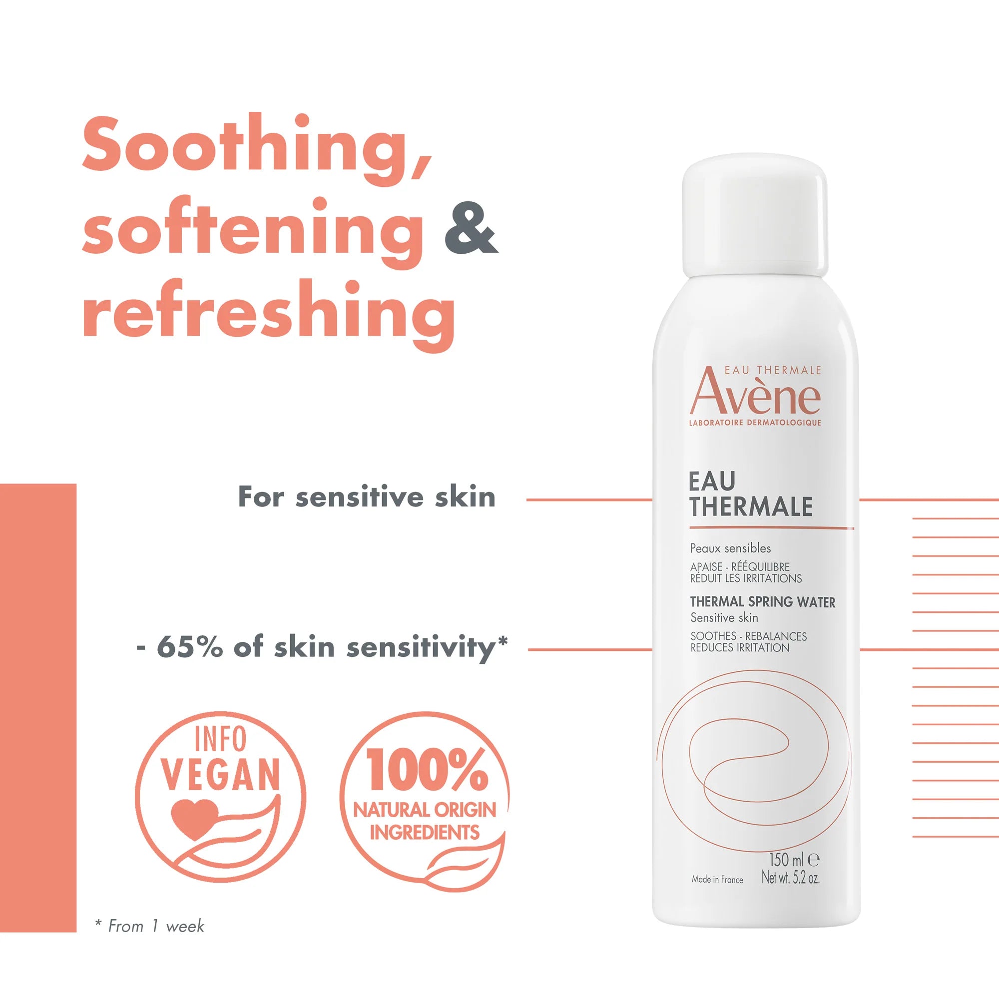 Avene Thermal Spring Water 150ml Soothing Facial Mist Hypoallergenic Sensitive Skin Spray Health Boutique