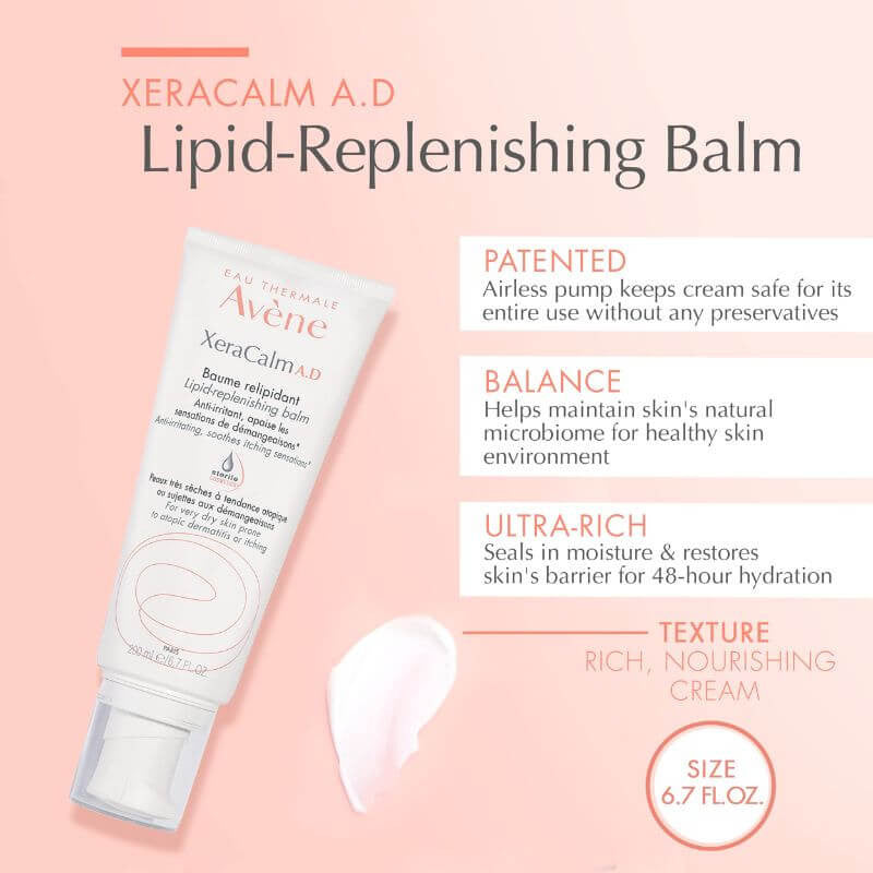 Avene XeraCalm A.D Cream I-modulia Cer-omega Evening Primrose Oil 200ml Health Boutique