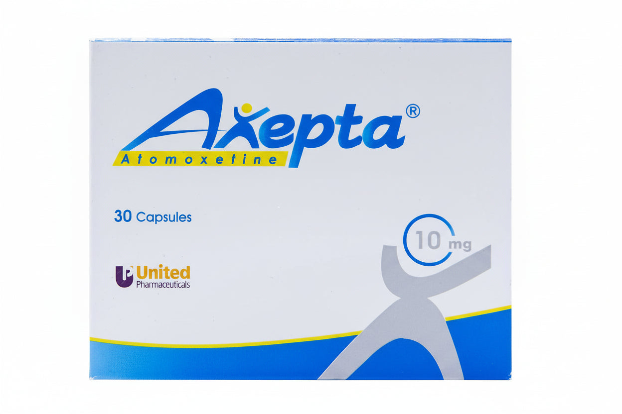 AXEPTA® 10 MG (30 Capsules) – Atomoxetine for Attention-Deficit/Hyperactivity Disorder