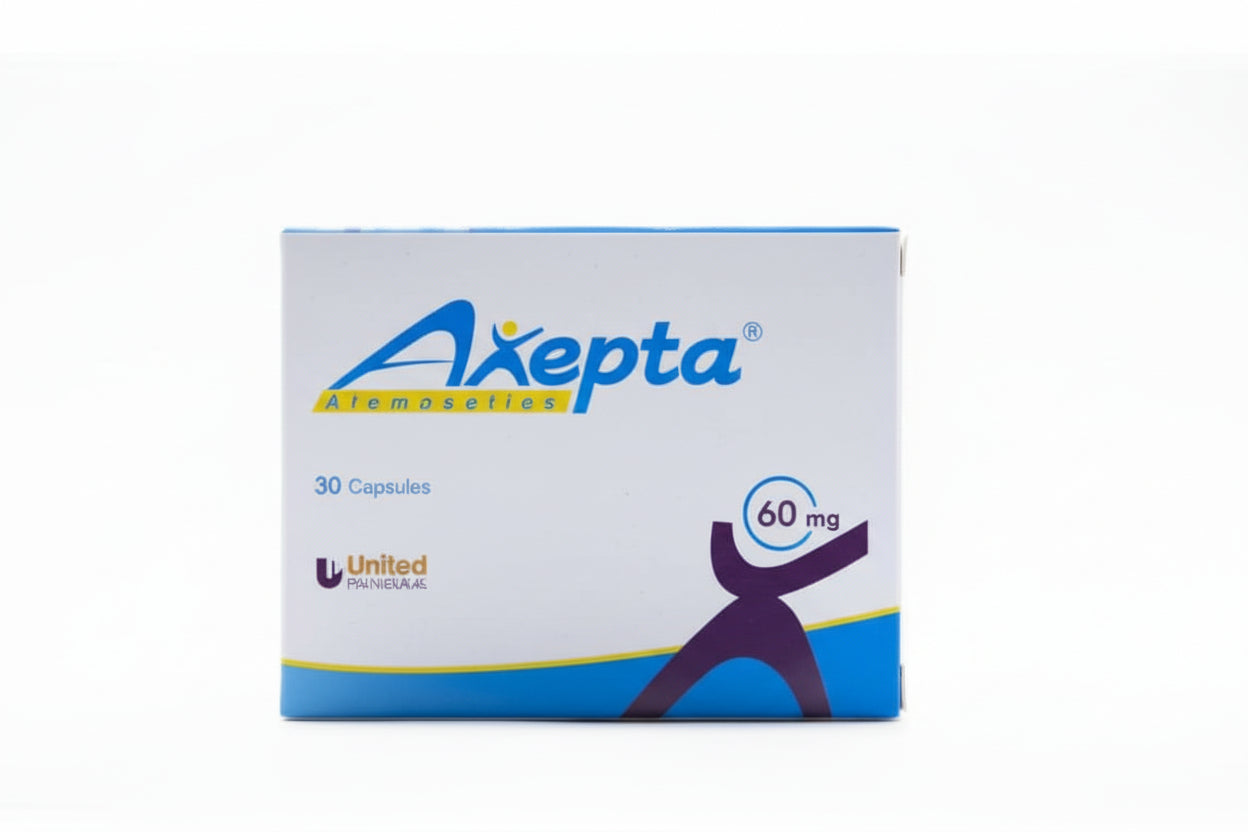 AXEPTA® 60 MG (30 Capsules) – Atomoxetine for Attention-Deficit/Hyperactivity Disorder