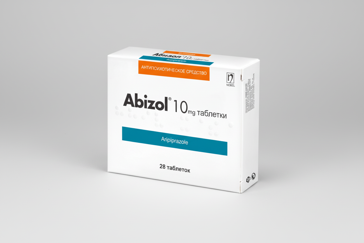 Abizol 10 mg aripiprazole tablets 28 for schizophrenia and bipolar disorder management