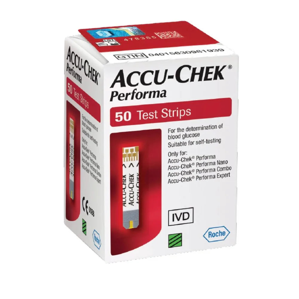 Accu-Chek® Performa 50 Test Strips (50 Test Strips) – Blood Glucose Monitoring