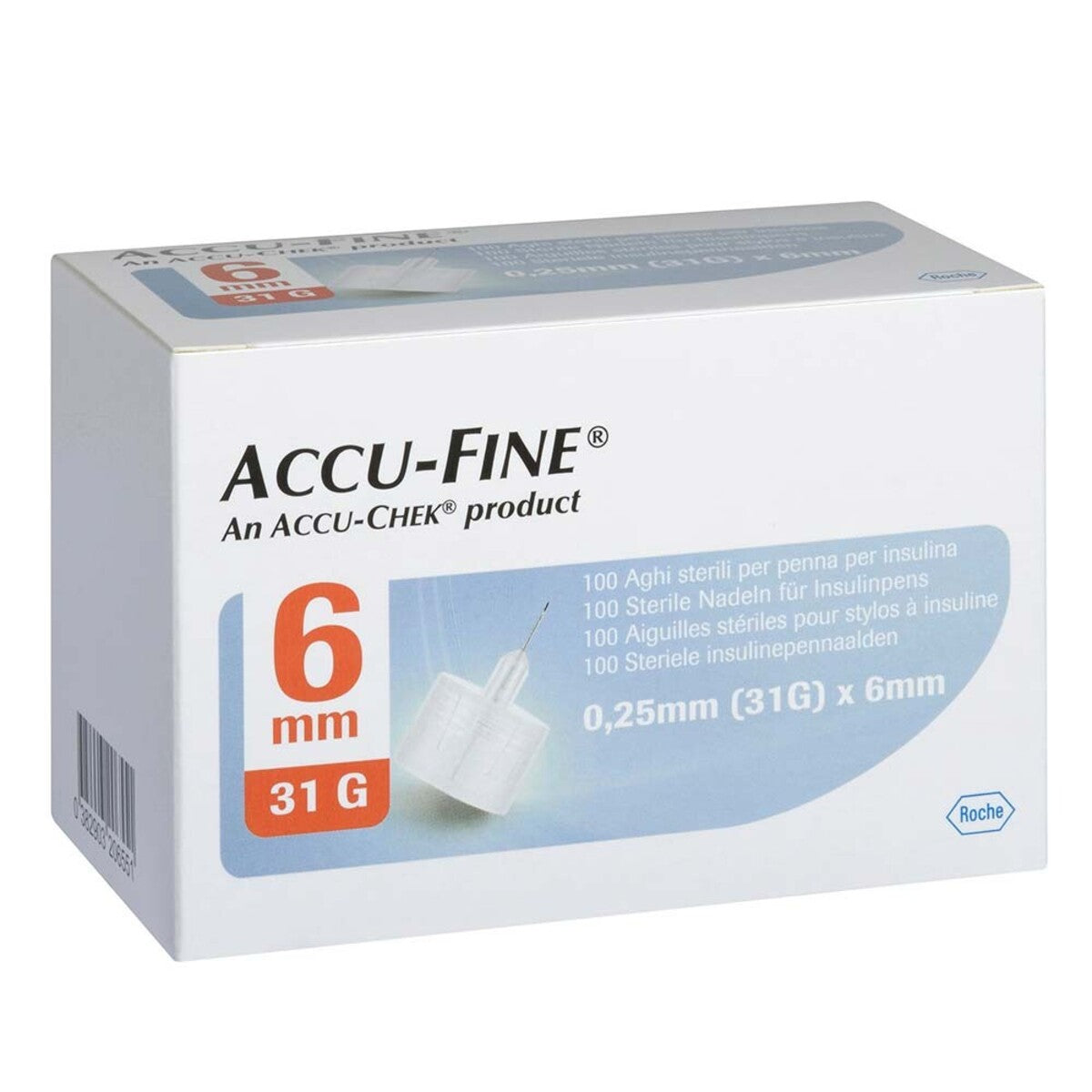 Accu-Fine® 6 mm 31G Pen Needles 6 MM 31G – Sterile Insulin Injection Needles