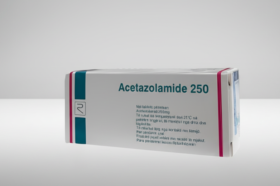 Acetazolamide 250 mg 30 tablets for glaucoma and altitude sickness management