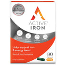 Active Iron capsules ferrous sulfate vitamin C whey protein iron deficiency anemia support energy hemoglobin supplement Health Boutique