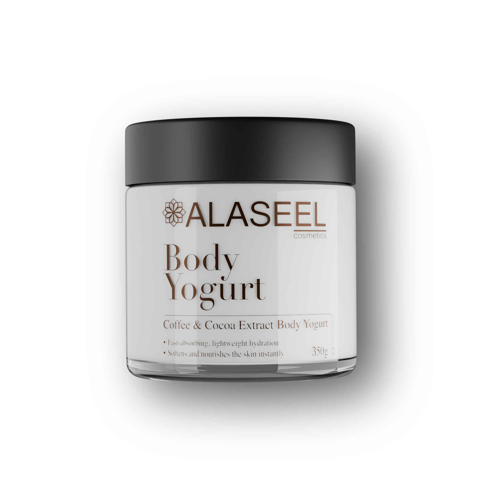 Alaseel hydrating body yogurt smooth skin moisturizer with coffee extract Health Boutique