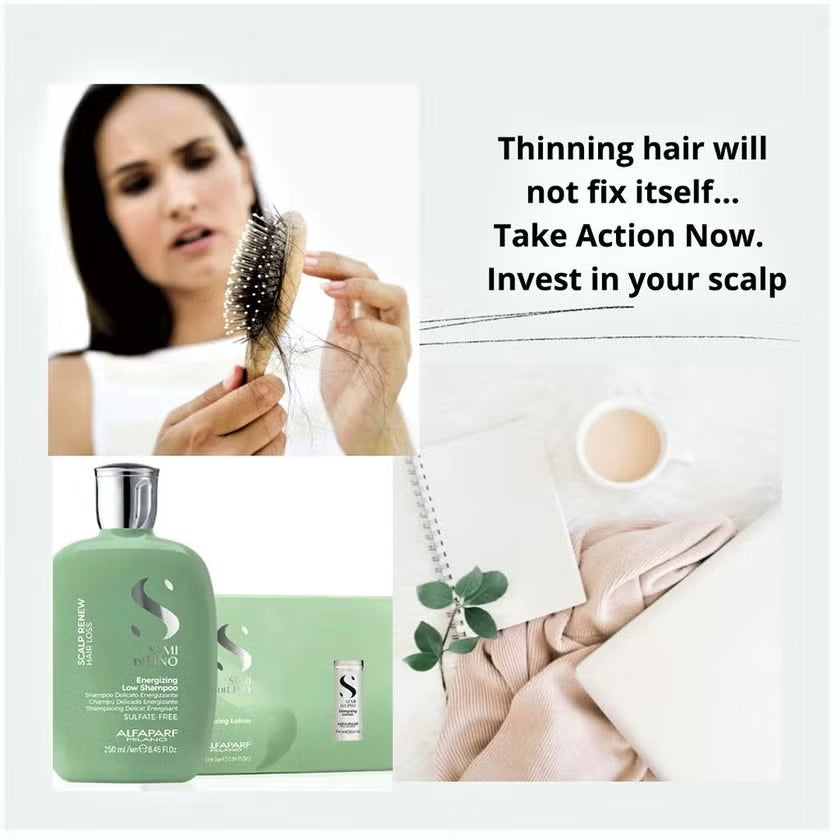 Alfaparf Milano Energizing Low Shampoo 250ml scalp vitality hair strengthening peppermint refresh Health Boutique