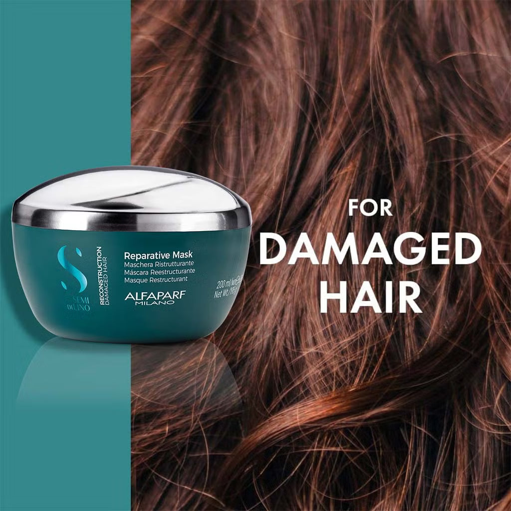 Alfaparf Milano Reparative Mask 200ml hair repair strengthening brittle damaged hair treatment Health Boutique