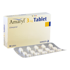 Amaryl 3mg Tablet 30 glimepiride oral medicine for type 2 diabetes blood sugar support
