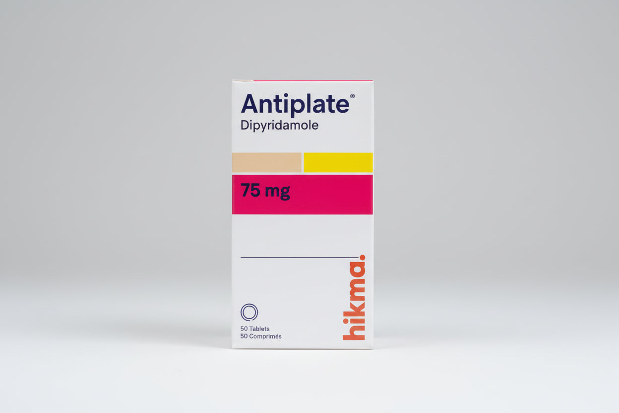 Antiplate 75 mg tablets clopidogrel antiplatelet blood clot prevention 50 tablets