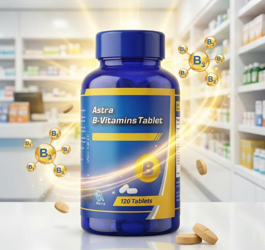 Astra b vitamin complex tablets 120 b1 b6 b12 energy nerve support supplement Health Boutique