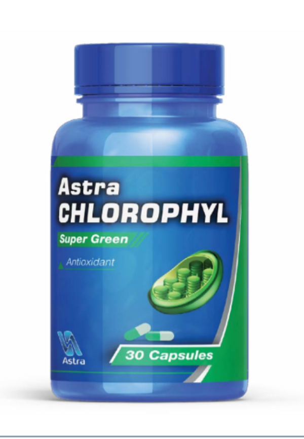 Astra chlorophyll capsules 100 plant extract detox skin digestive health supplement Health Boutique
