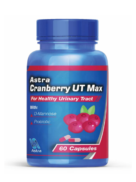 Astra cranberry ut max capsules 15 cranberry extract urinary tract bladder health support Health Boutique