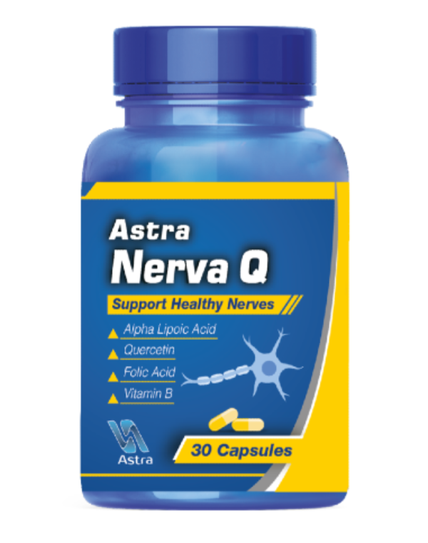 Astra nerva q capsules 30 coq10 l carnitine quercetin vitamin b complex energy nerve support Health Boutique