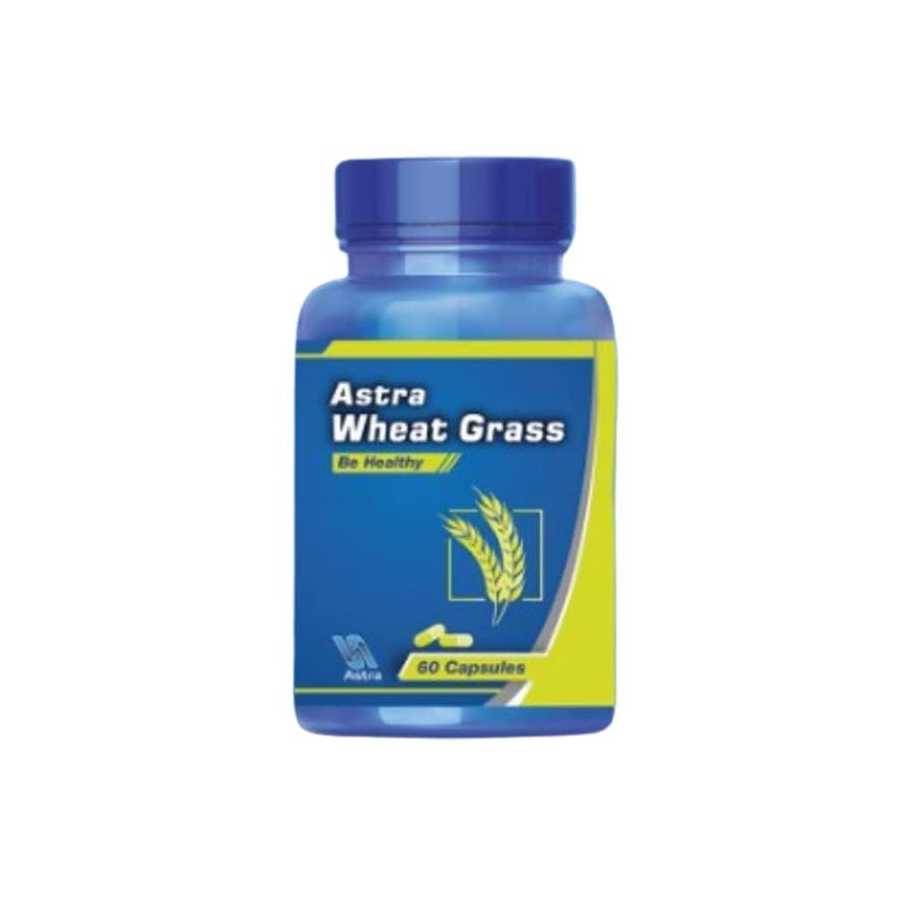 Astra wheat grass 500mg capsules 60 capsules wheatgrass supplement Triticum aestivum Health Boutique