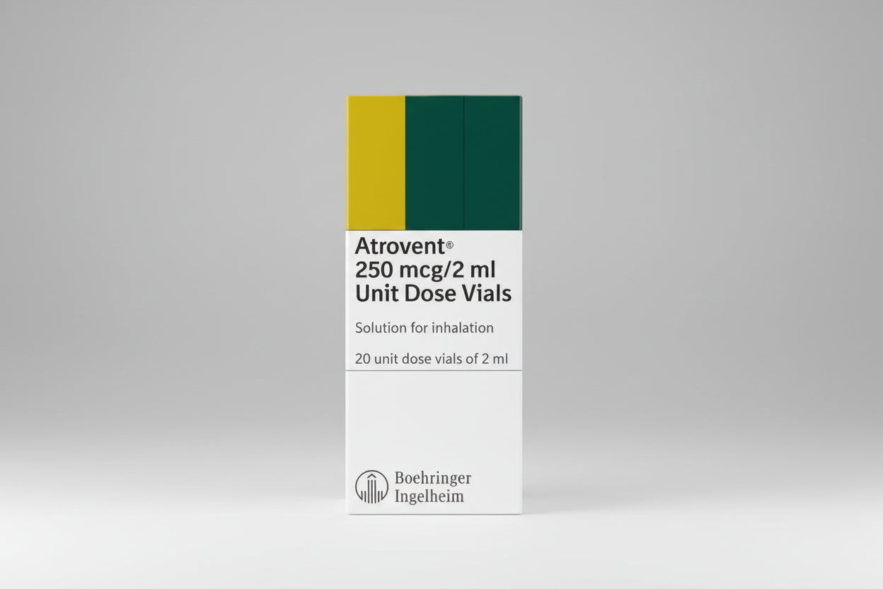 Atrovent 250 mcg 2 ml unit dose vials ipratropium bromide nebulizer solution for bronchospasm