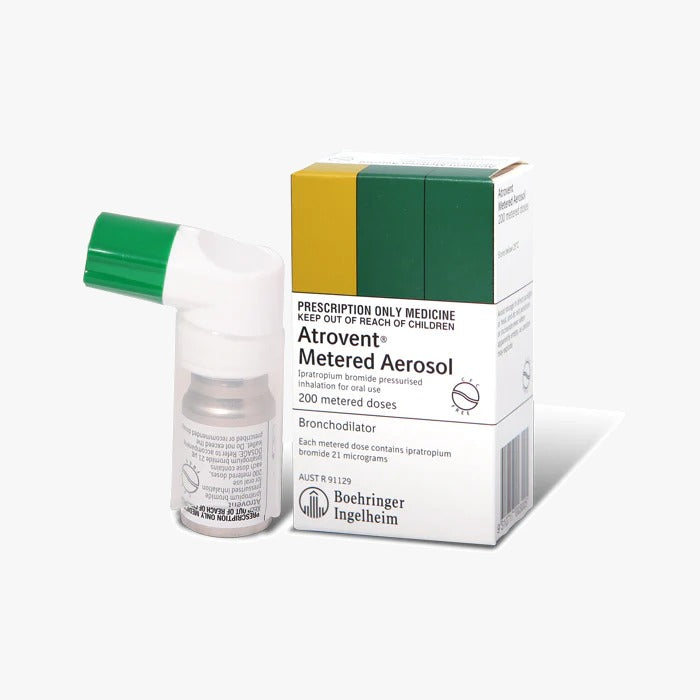 Atrovent N 20 mcg ipratropium bromide inhalation solution 10 ml for bronchospasm