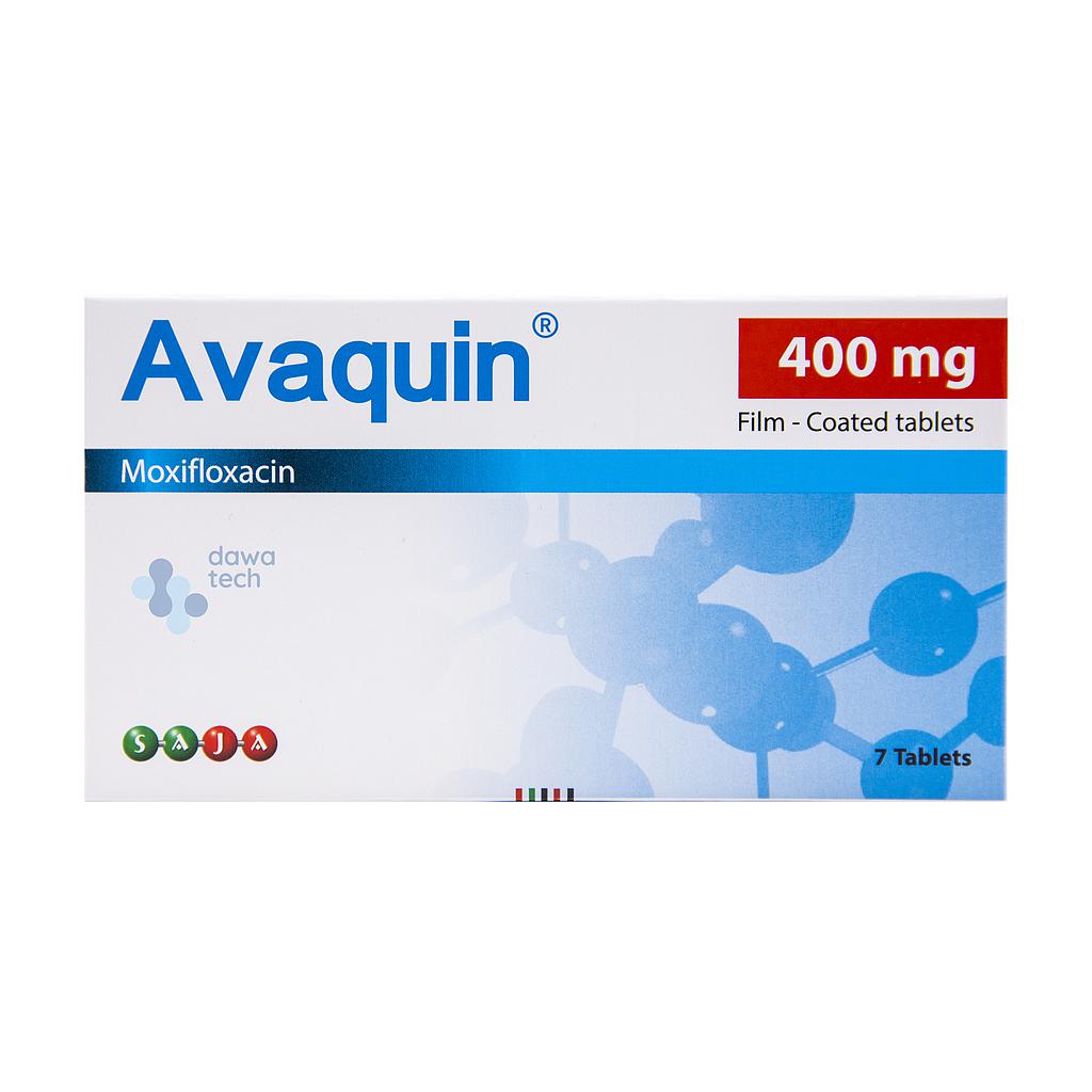 Avaquin 400 mg moxifloxacin tablets 7 for bacterial infection treatment