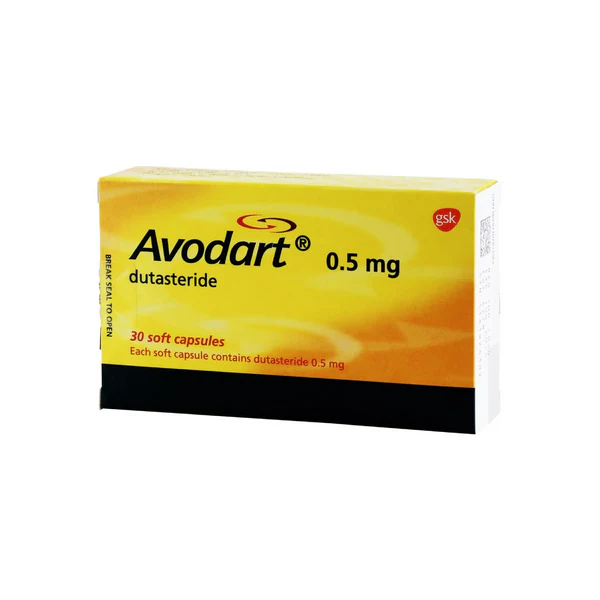 Avodart 0.5 mg dutasteride 30 capsules for benign prostatic hyperplasia prostate enlargement treatment