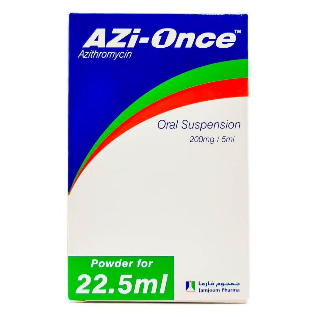 Azi Once® 200 Mg/5 Ml Suspension (22.5 Ml) – Azithromycin Antibiotic