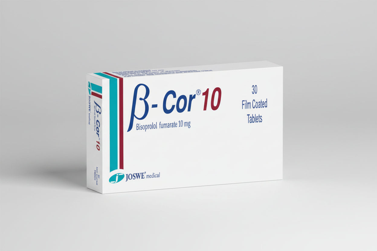 B Cor 10 mg 30 tablets bisoprolol beta blocker blood pressure medication