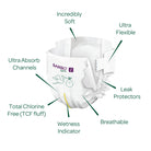 Bambo (Size 4 Large, 7-14 Kg, 48 Nature Diapers)