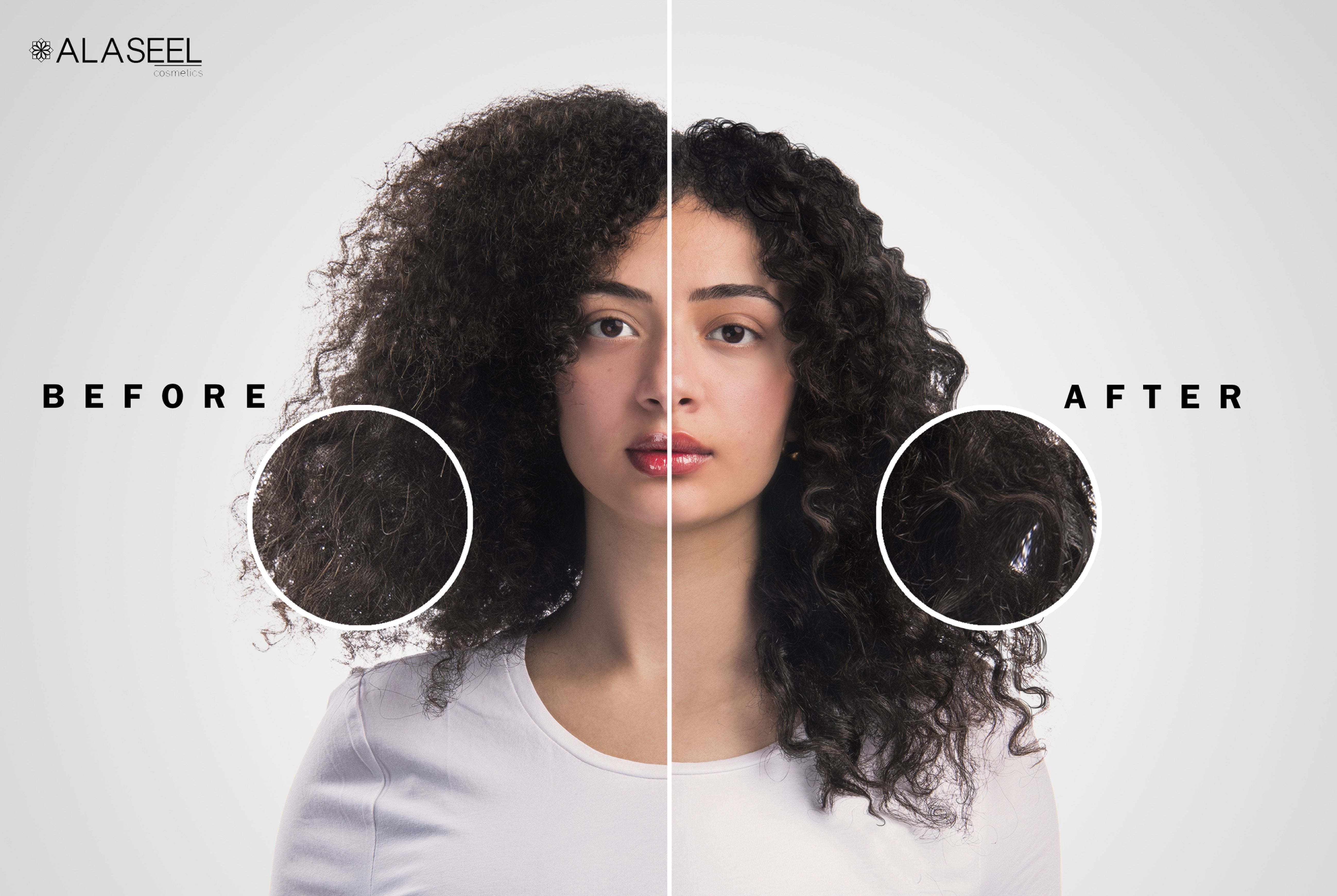 Alaseel Brand L-Arginine Curly Hair Shampoo - Nourishing Formula for Defined Curls and Scalp Health