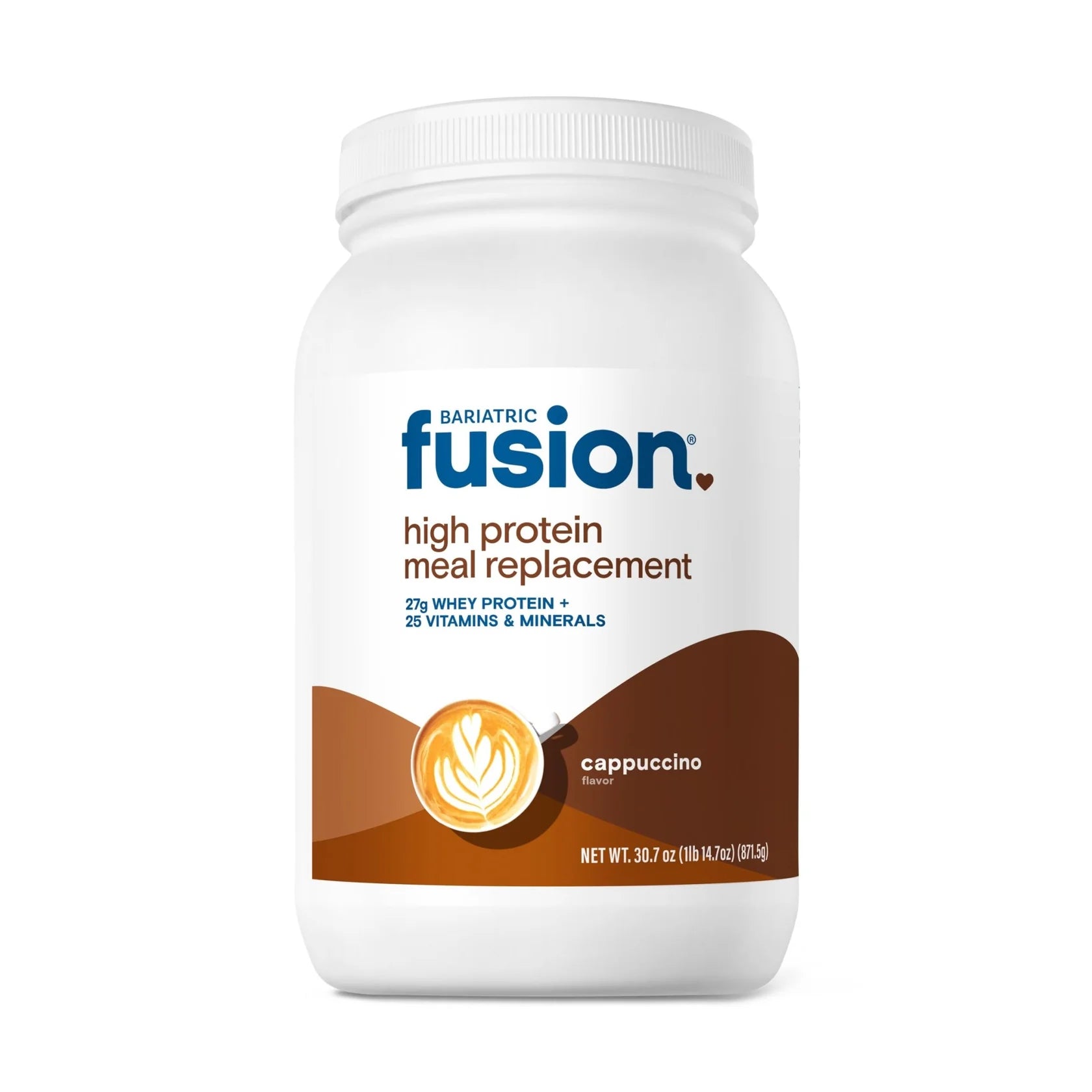 Bariatric Fusion Cappuccino High Protein Meal Replacement 881 g with 27 g protein Health Boutique