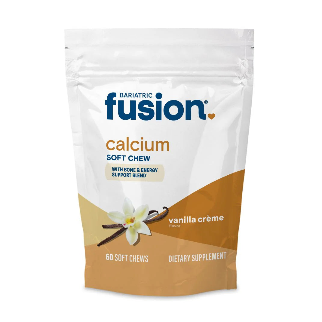 Bariatric Fusion Vanilla Crème Calcium Citrate Soft Chews supports bone health 60 soft chews Health Boutique