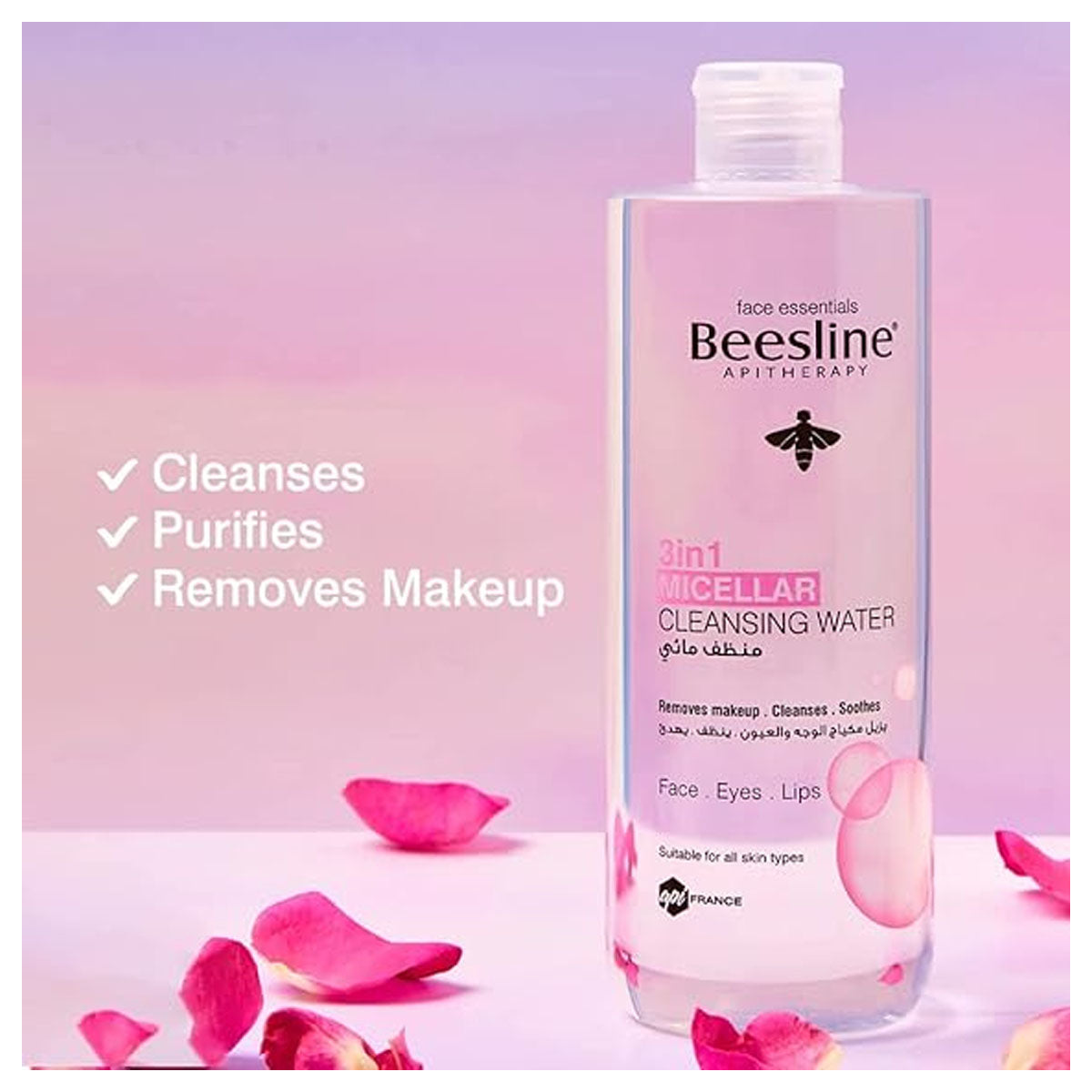 Beesline 3-in-1 Micellar Cleansing Water for Face, Eyes, and Lips - 100ml