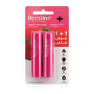 Beesline Shimmery Strawberry Lip Care Balm - 1+1 Free Value Pack