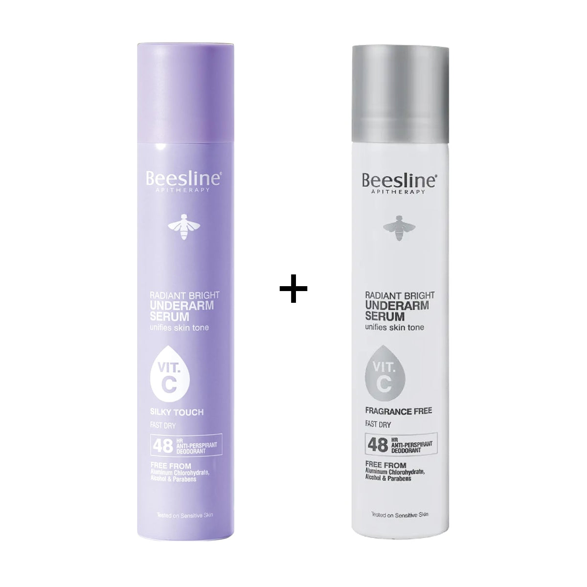 Beesline underarm serum duo silky touch fragrance free 48hr deodorant brightening care Health Boutique