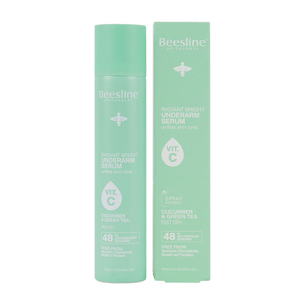 Beesline cucumber green tea underarm serum whitening deodorant 48hr protection Health Boutique