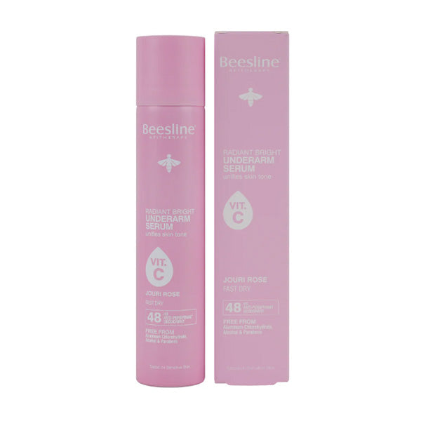 Beesline Jouri Rose underarm serum brightening deodorant 48hr protection Health Boutique