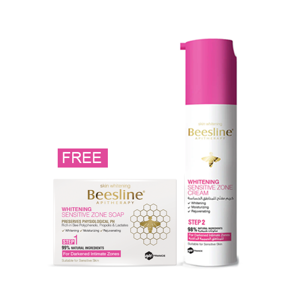 Beesline whitening sensitive zone cream and soap set for intimate area care Health Boutique