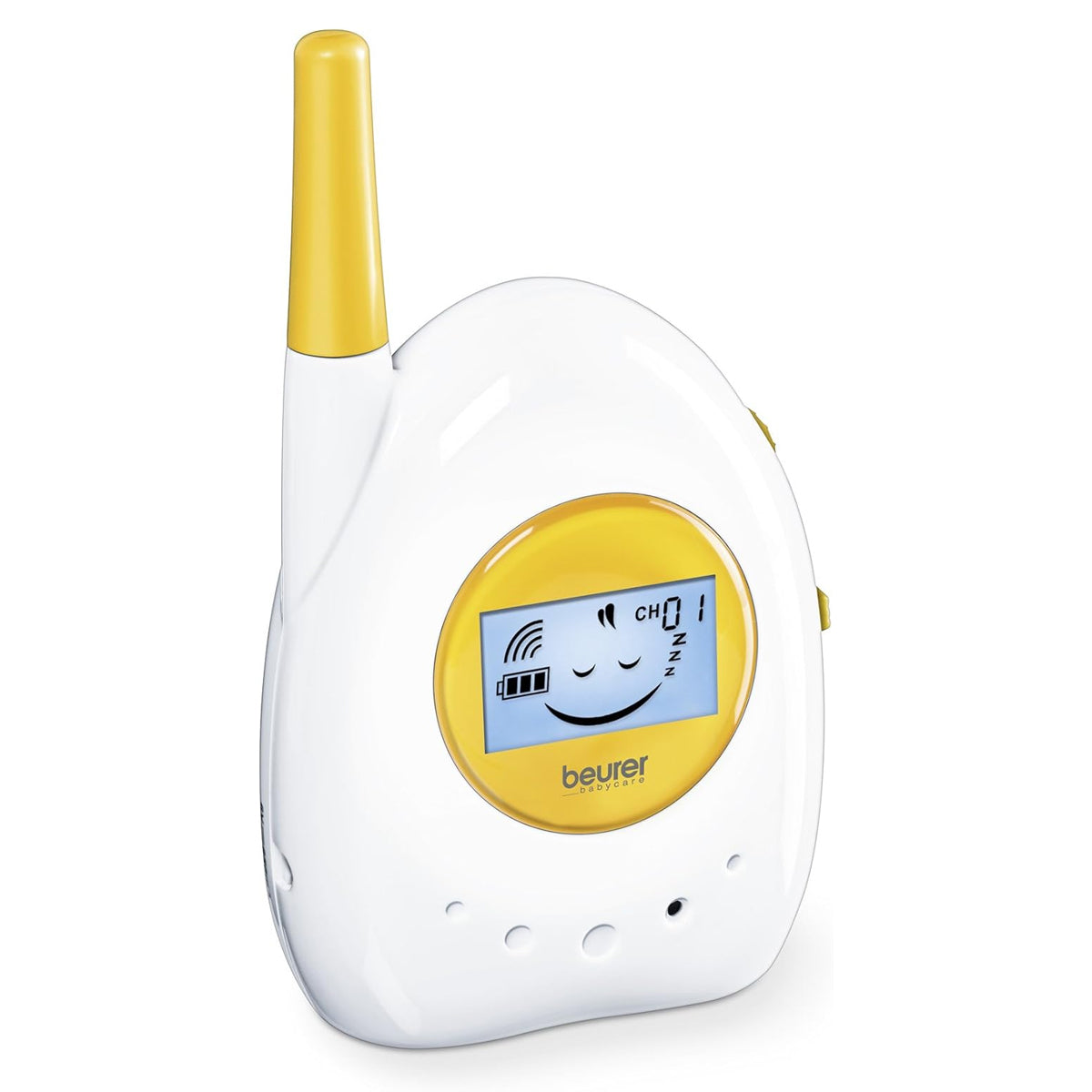 Beurer BY 84 baby monitor – analogue audio monitor with up to 800 m range and blue LCD baby status display- Health boutique 