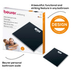 Beurer Glass Scale Black - GS 10 B