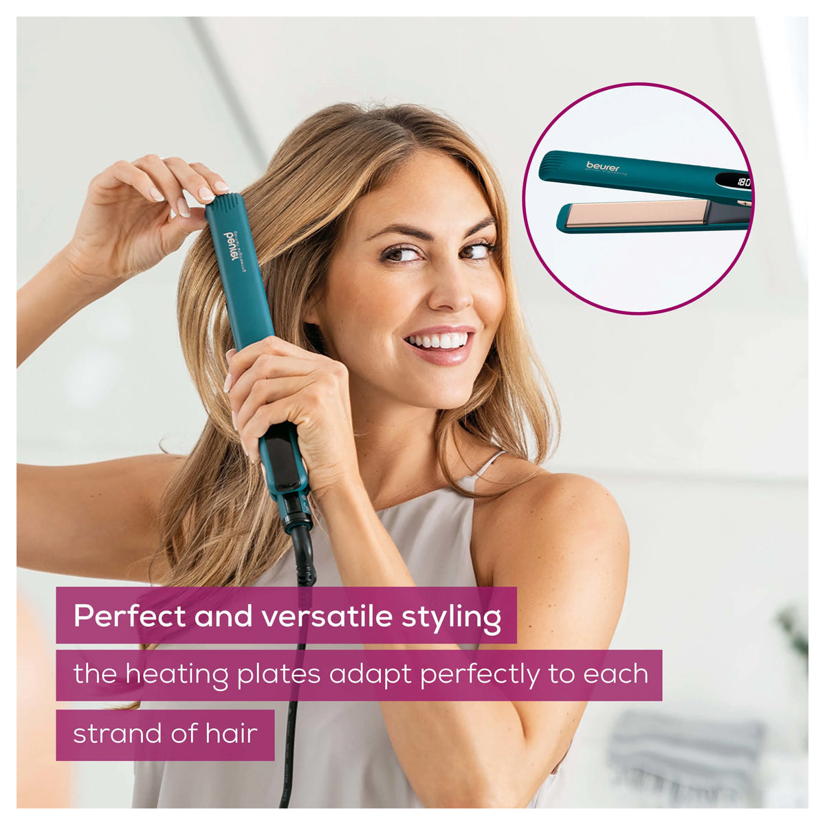 Beurer Hair Straightener - HS 50 Ocean