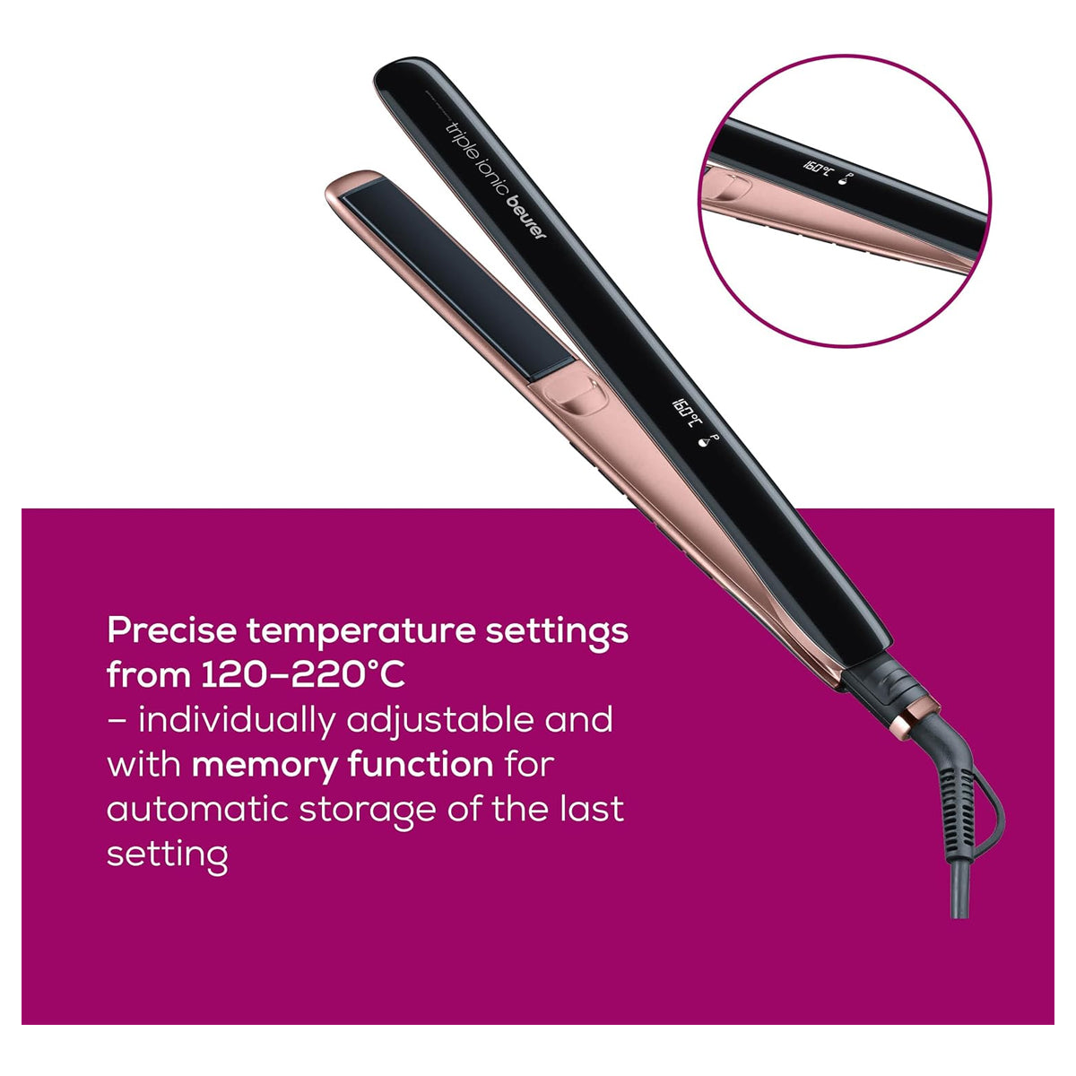 Beurer Hair Straightener - HS 80