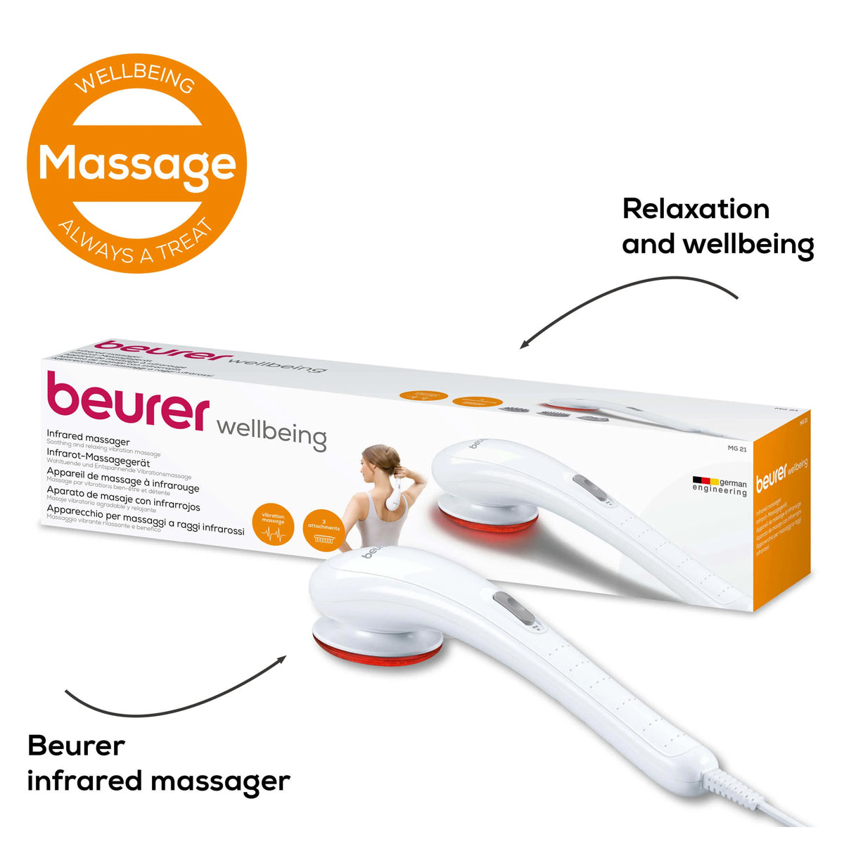 Beurer Infared / Massager - MG 21 Infared