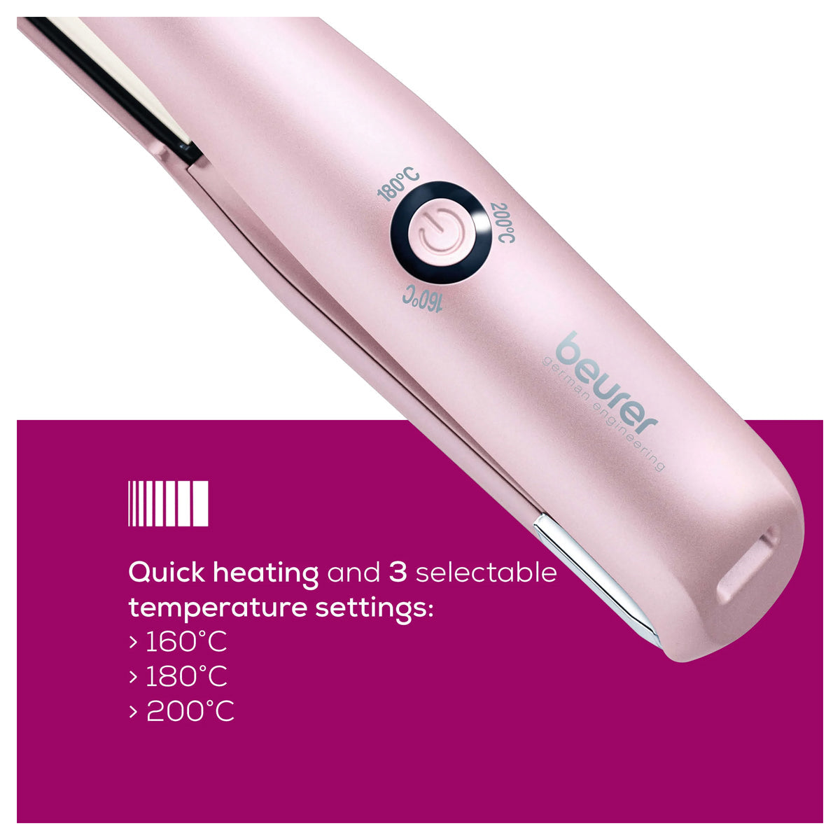 Beurer Rechargable Hair Straighner - HS20