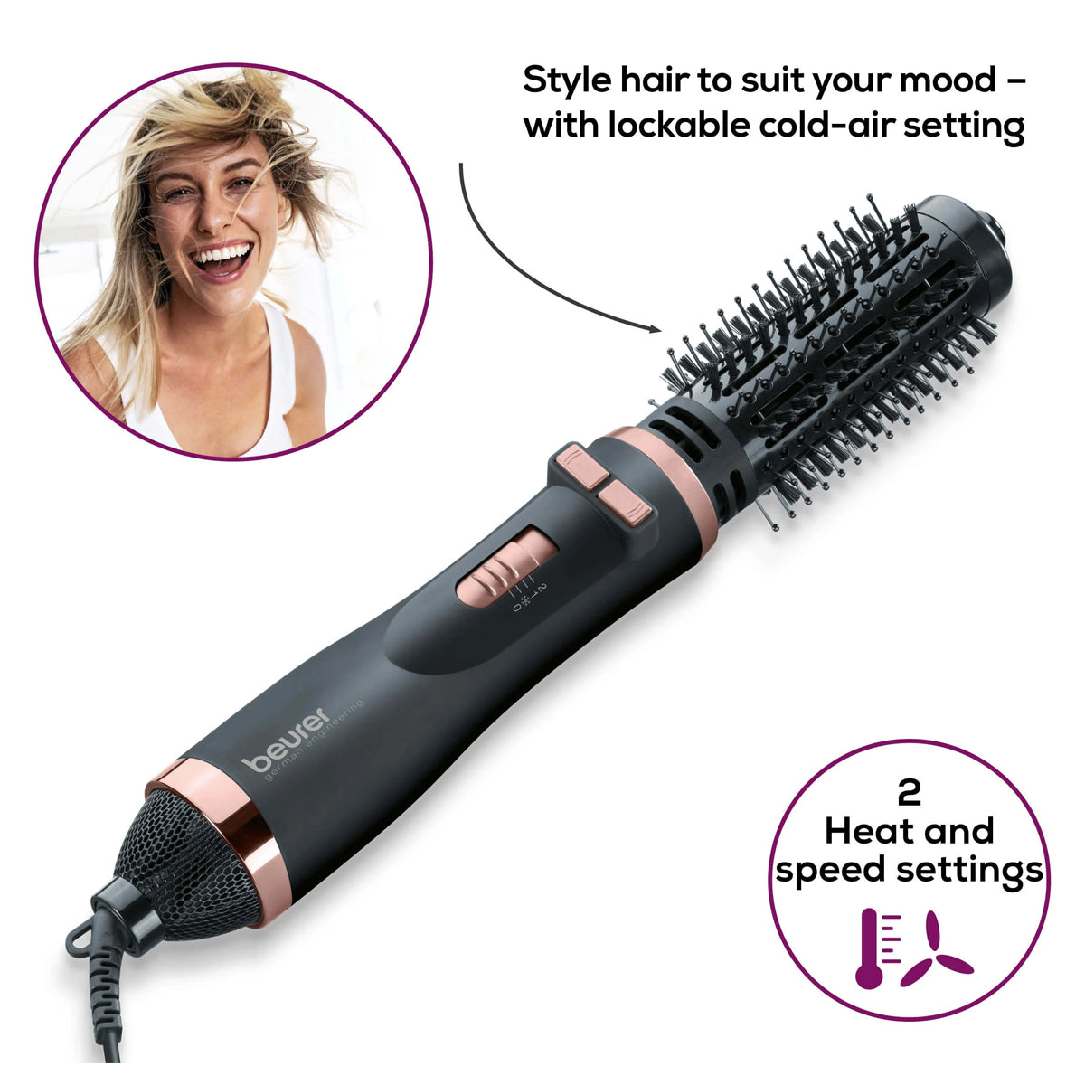 Beurer Rotating Hot Air Brush - Ht 80