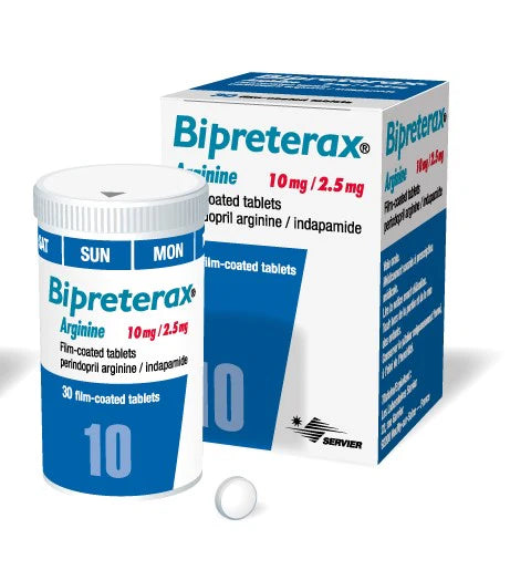 Bi-Preterax 10/2.5 mg perindopril indapamide coated tablet hypertension medicine